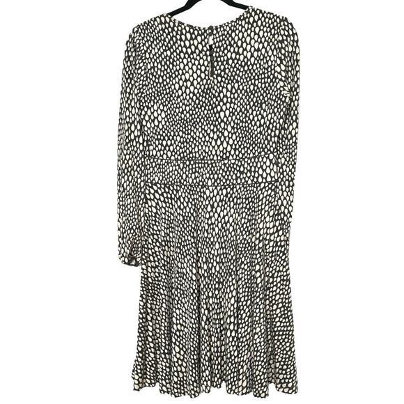 Biden Women’s Marilyn Blouson Jersey Knee Length Dress Brown/Cream Size 8 R - Picture 2 of 7